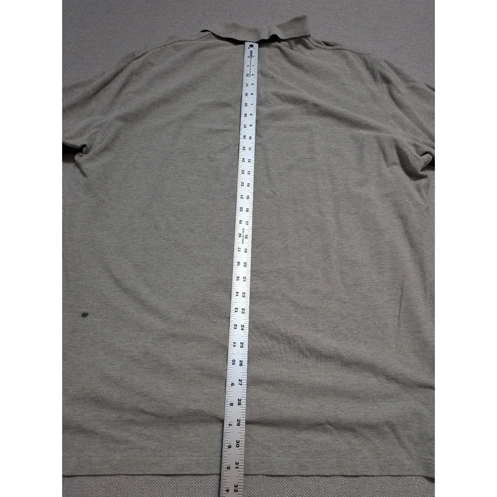 Polo Ralph Lauren Men's Polo Shirt Gray XXL Cotton Pique Short Sleeve Top Pony